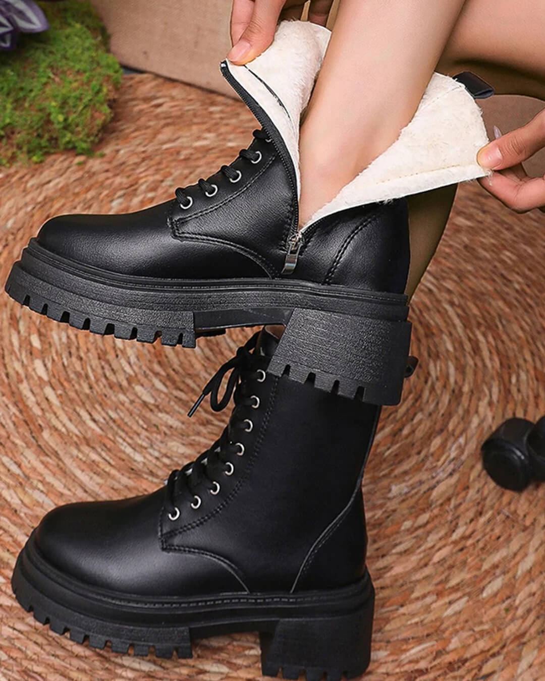 Angela Plush Ankle Boots