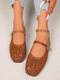 Beatrice Woven Mesh Mary Jane Flats