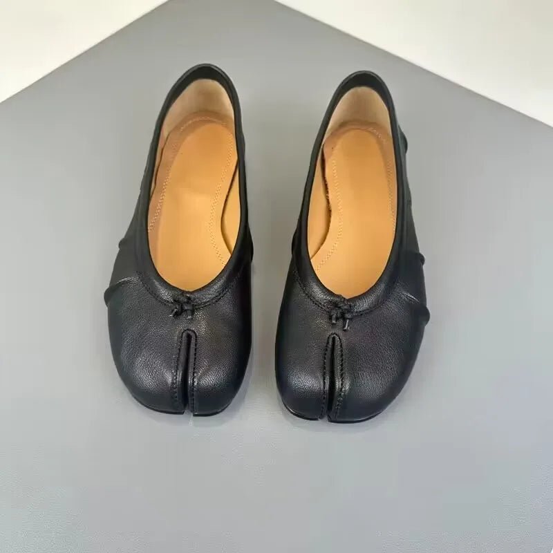 Bianca Split-Toe Vegan Leather Mules