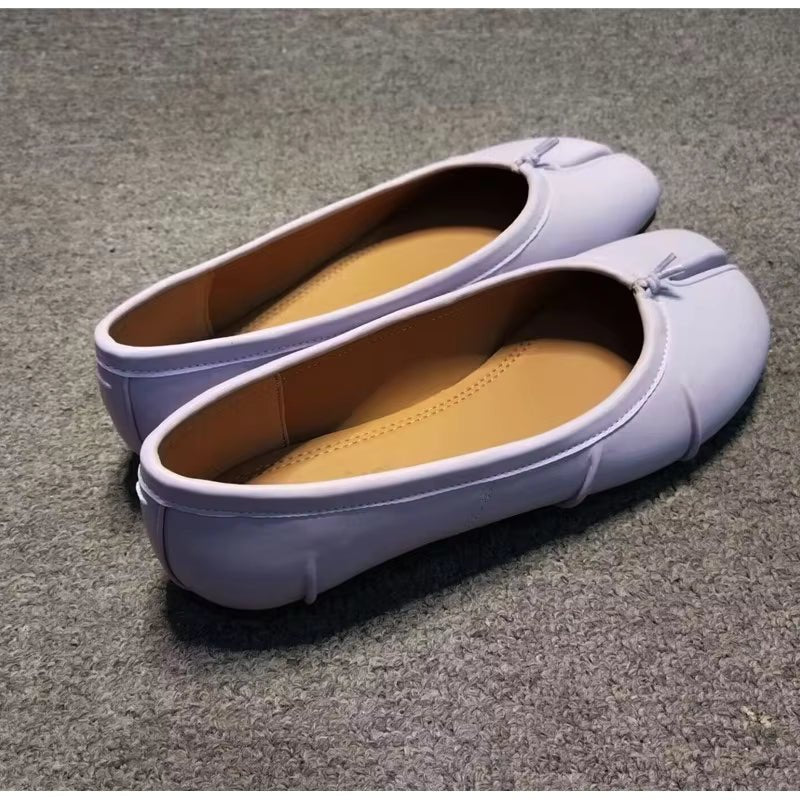 Bianca Split-Toe Vegan Leather Mules