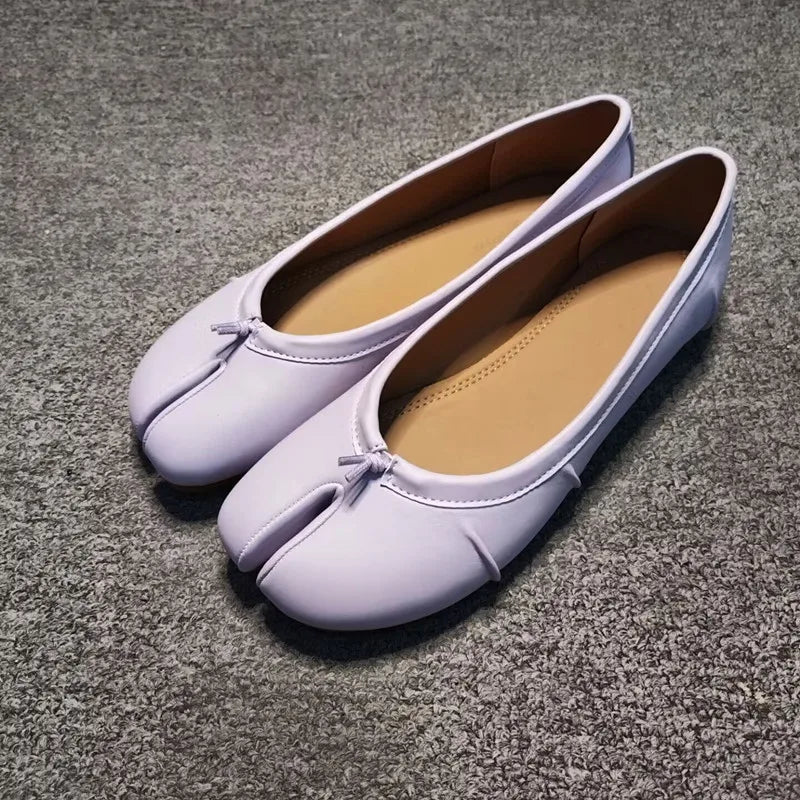 Bianca Split-Toe Vegan Leather Mules