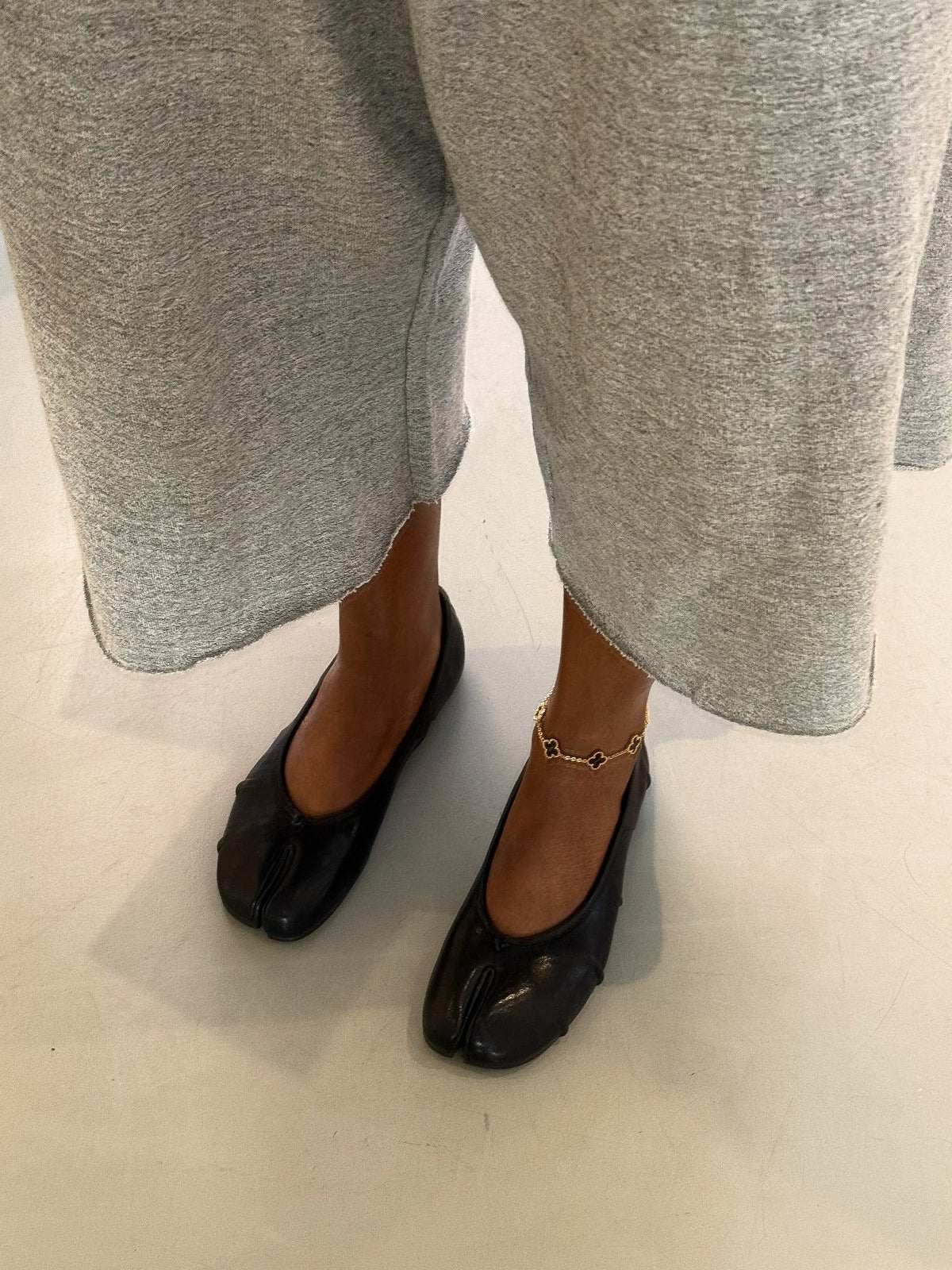 Bianca Split-Toe Vegan Leather Mules