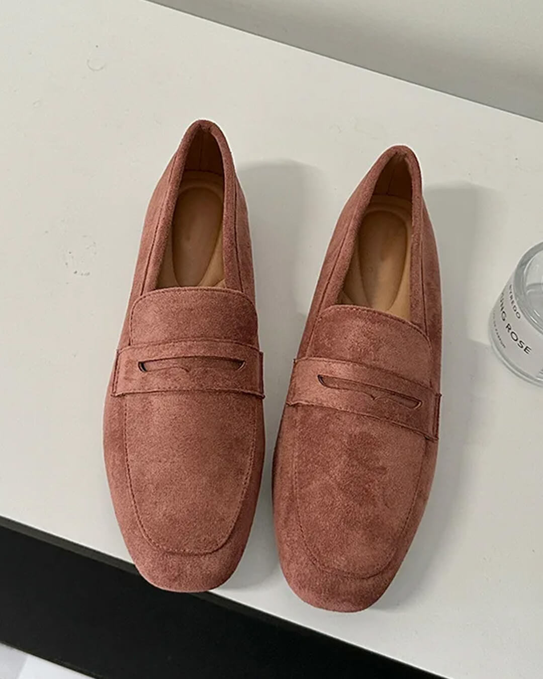 Adira Faux Suede Slip-On Loafers