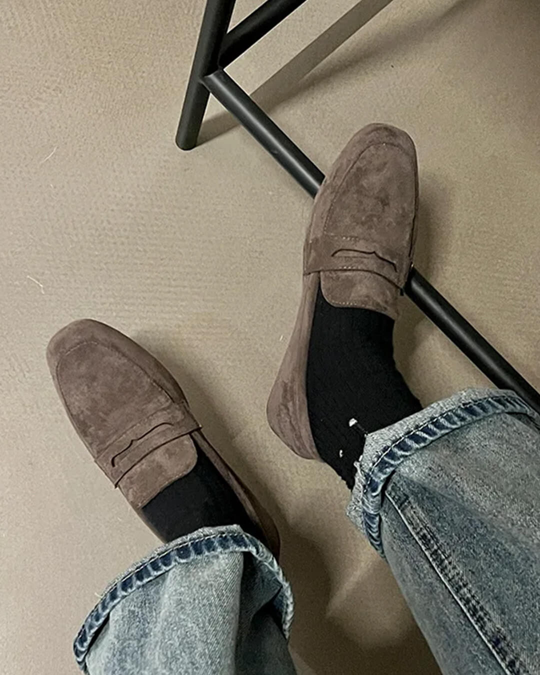 Adira Faux Suede Slip-On Loafers