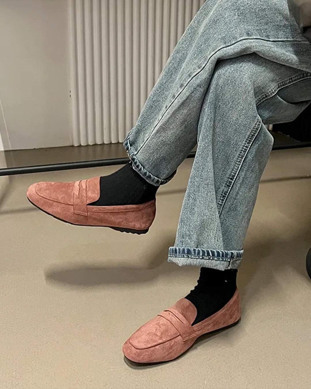 Adira Faux Suede Slip-On Loafers
