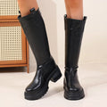 Feliz Knee High Vegan Leather Boots