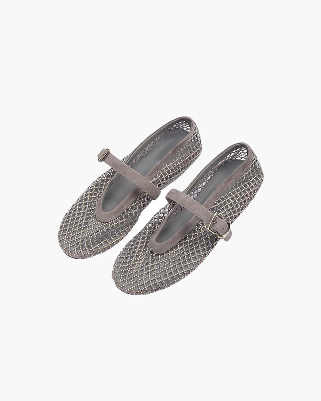 Jessica Rhinestone Mesh Ballet Flats