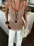 Mia Tassel Knit Tank Top