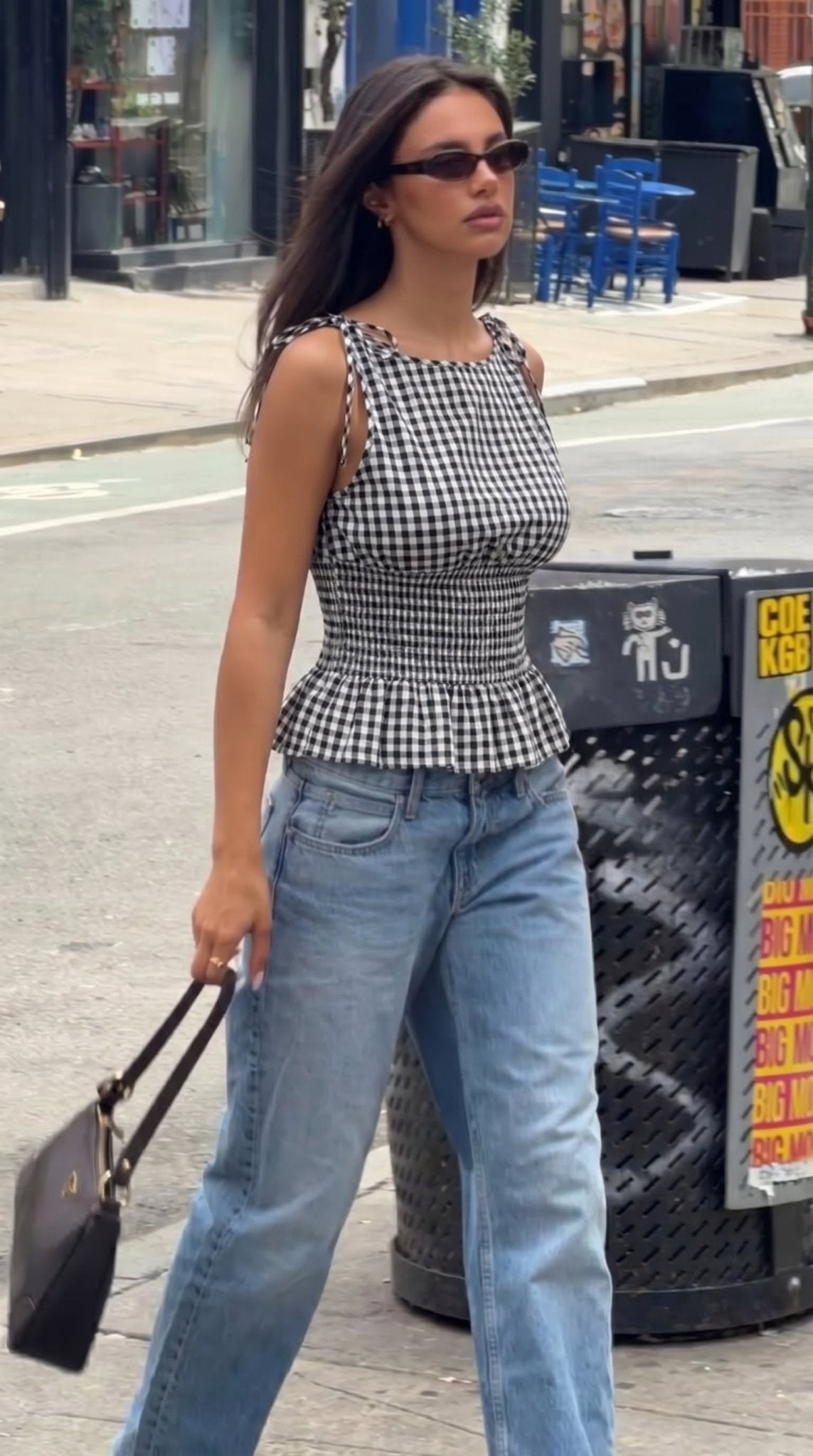 Jessica Vintage Plaid Tank Top