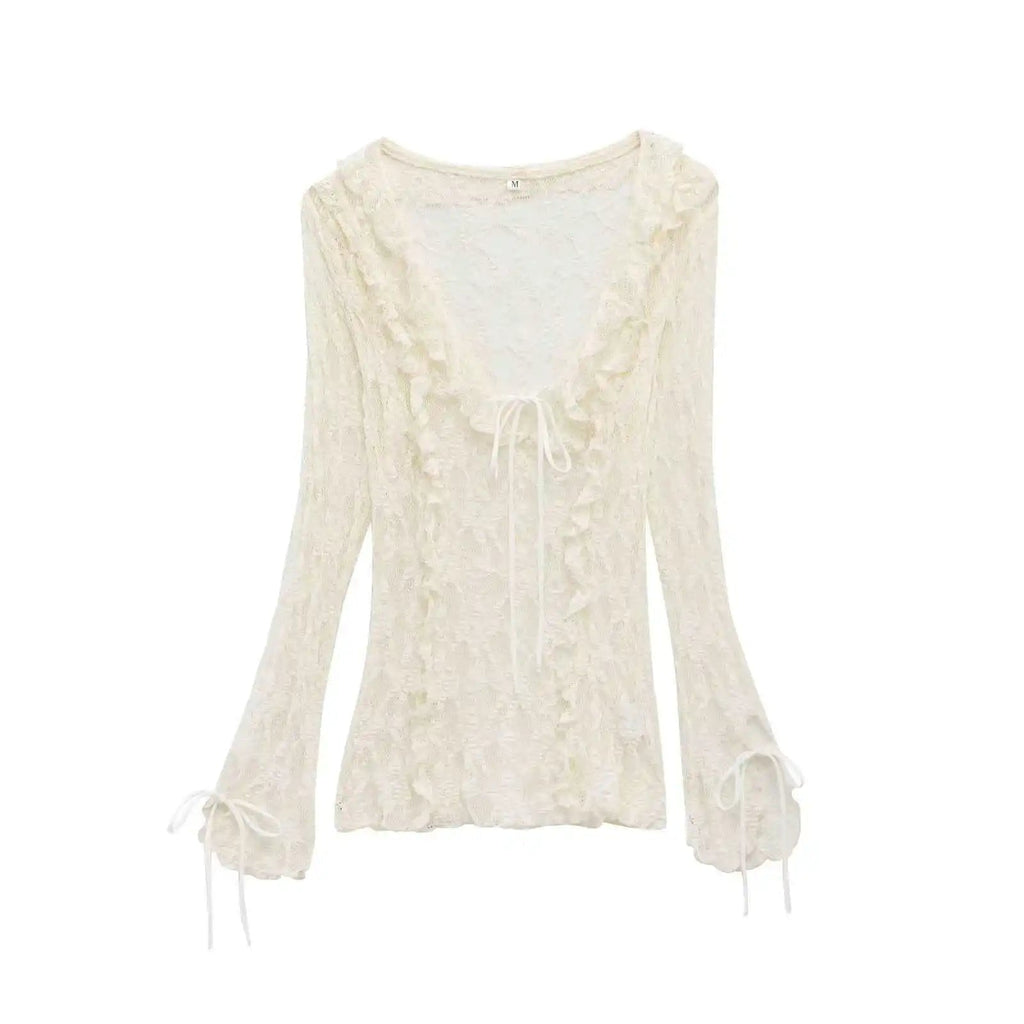 Mary Layered Lace Collar Top