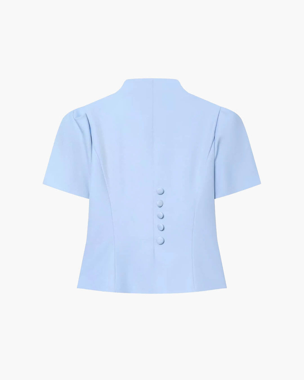 Gloria Button Front Stand Collar Top