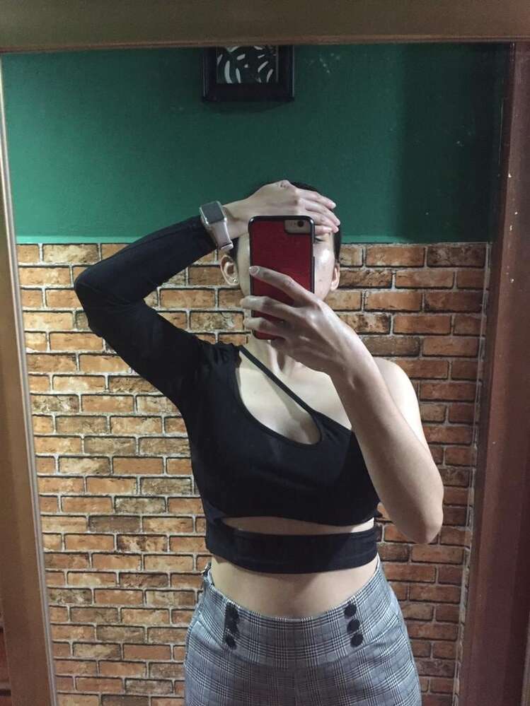 Celeste Asymmetrical Cut-Out Crop Top