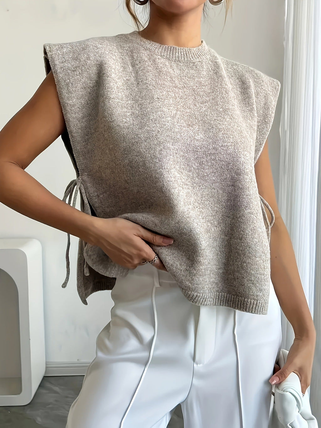Clara Side Tie Knitted Top