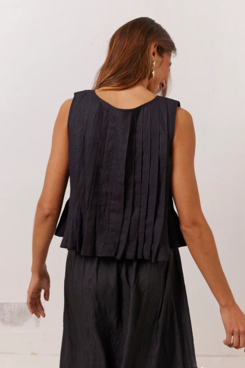 Honora Ruffle Hem Tie-Front Top