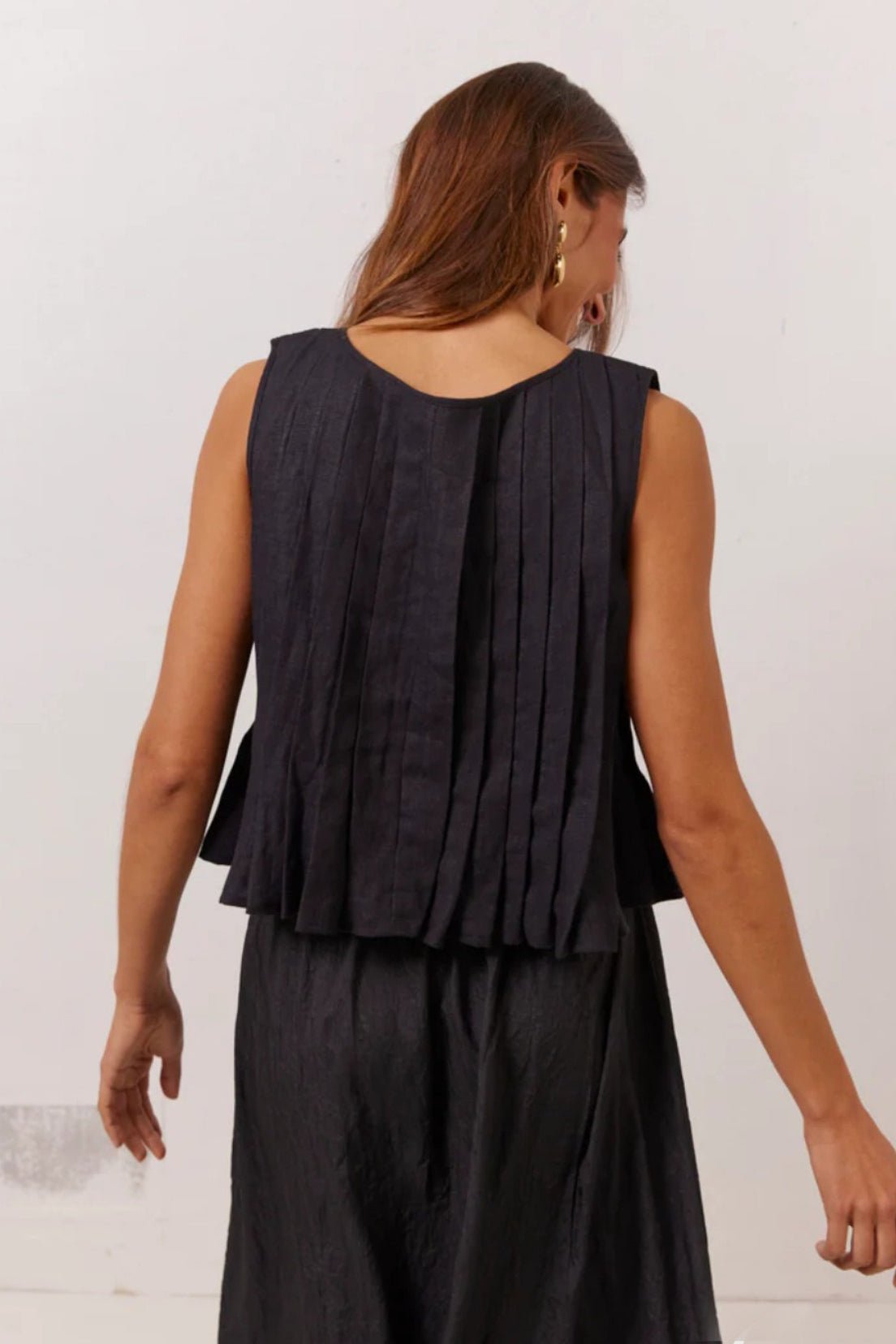 Honora Ruffle Hem Tie-Front Top