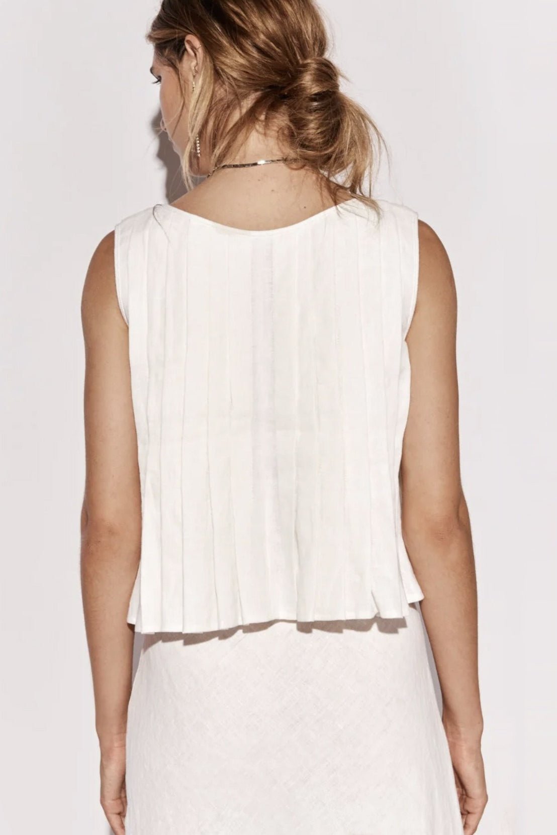 Honora Ruffle Hem Tie-Front Top
