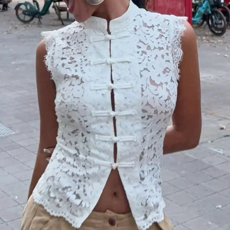 Odessa Sleeveless Lace Top