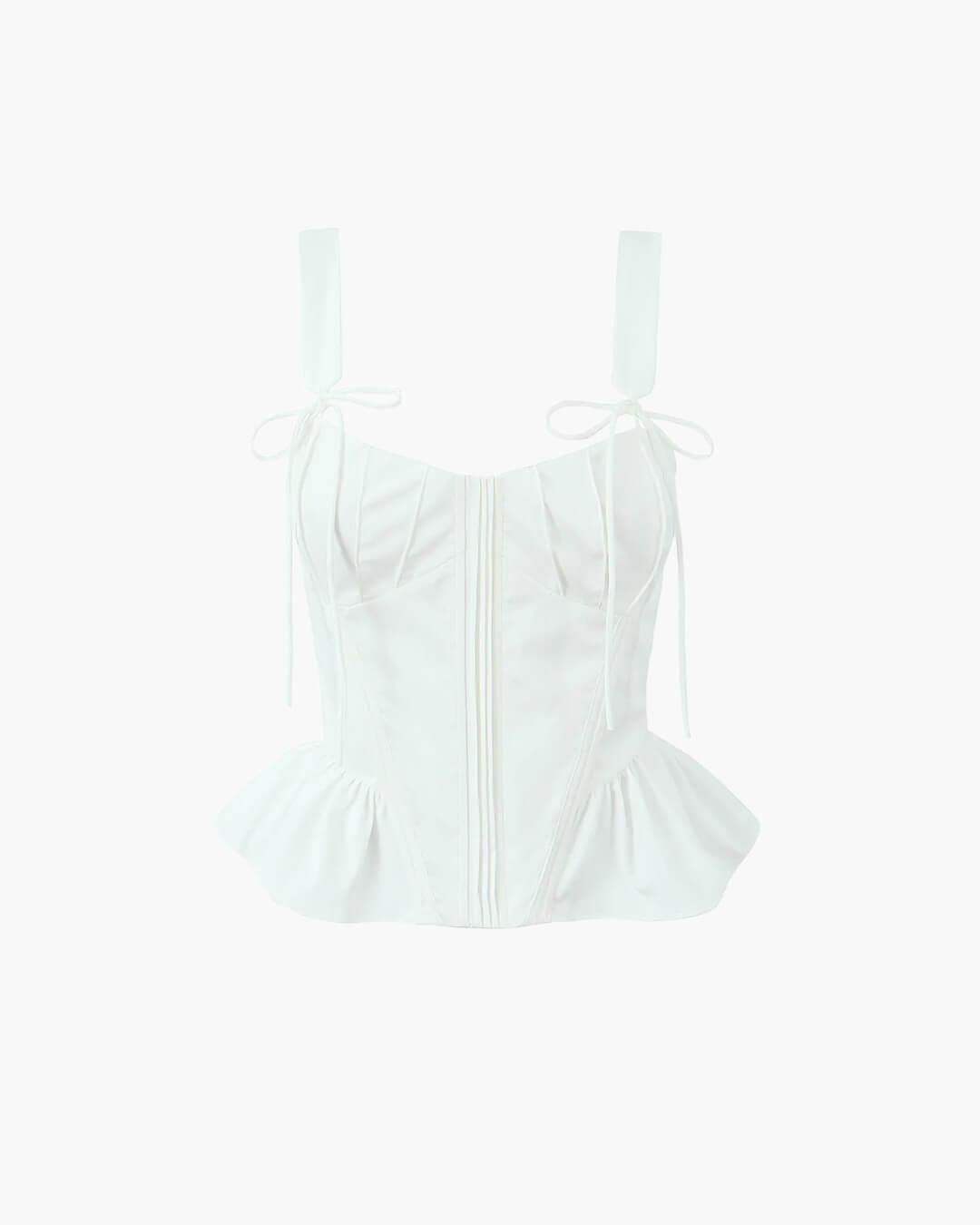 Karley Ruffled Hem Corset Top